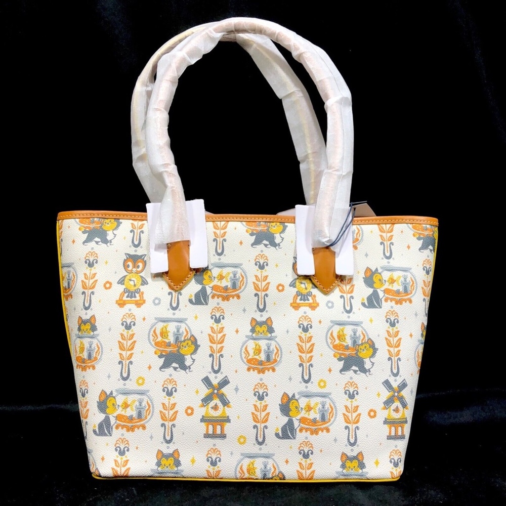 Disney Parks Dooney & Bourke Pinocchio Figaro & Cleo Tote Purse Bag B - NEW - Picture 4 of 8